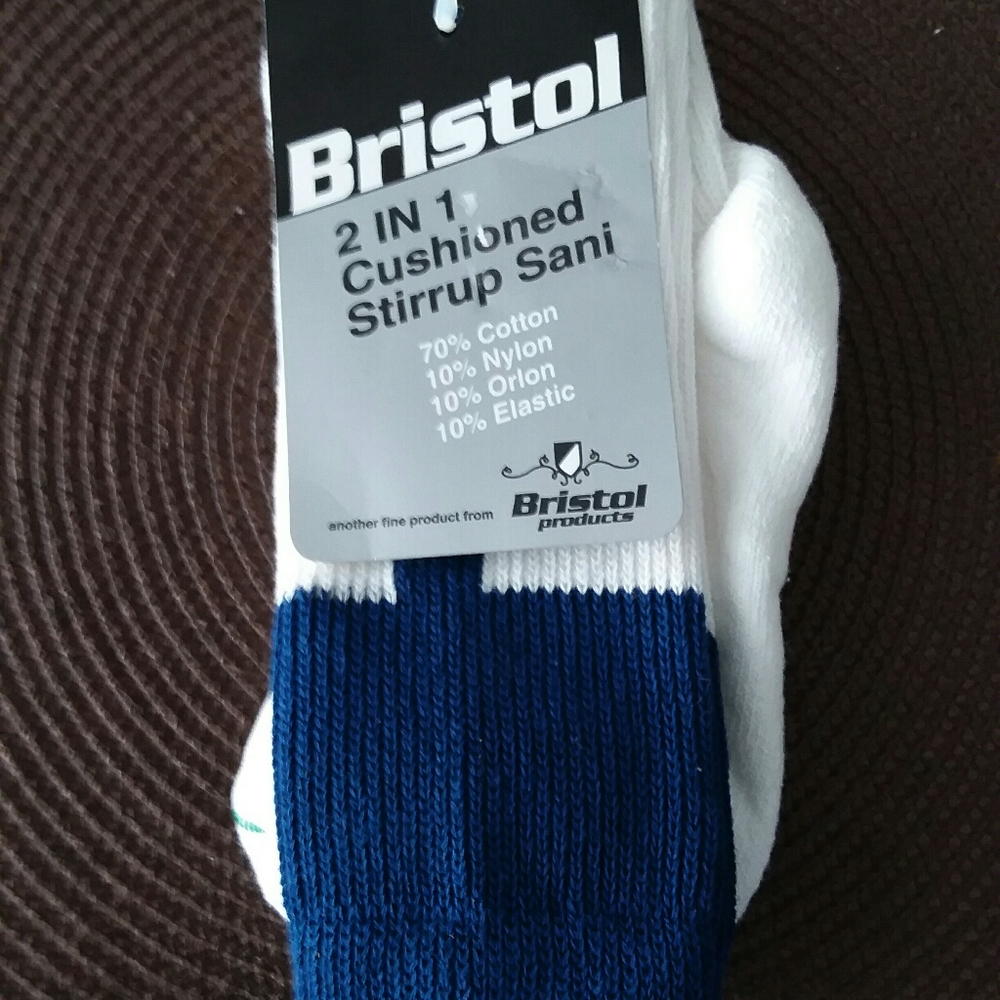Bristol Baseball Socks 2-1 Cushion Stirrup Sani